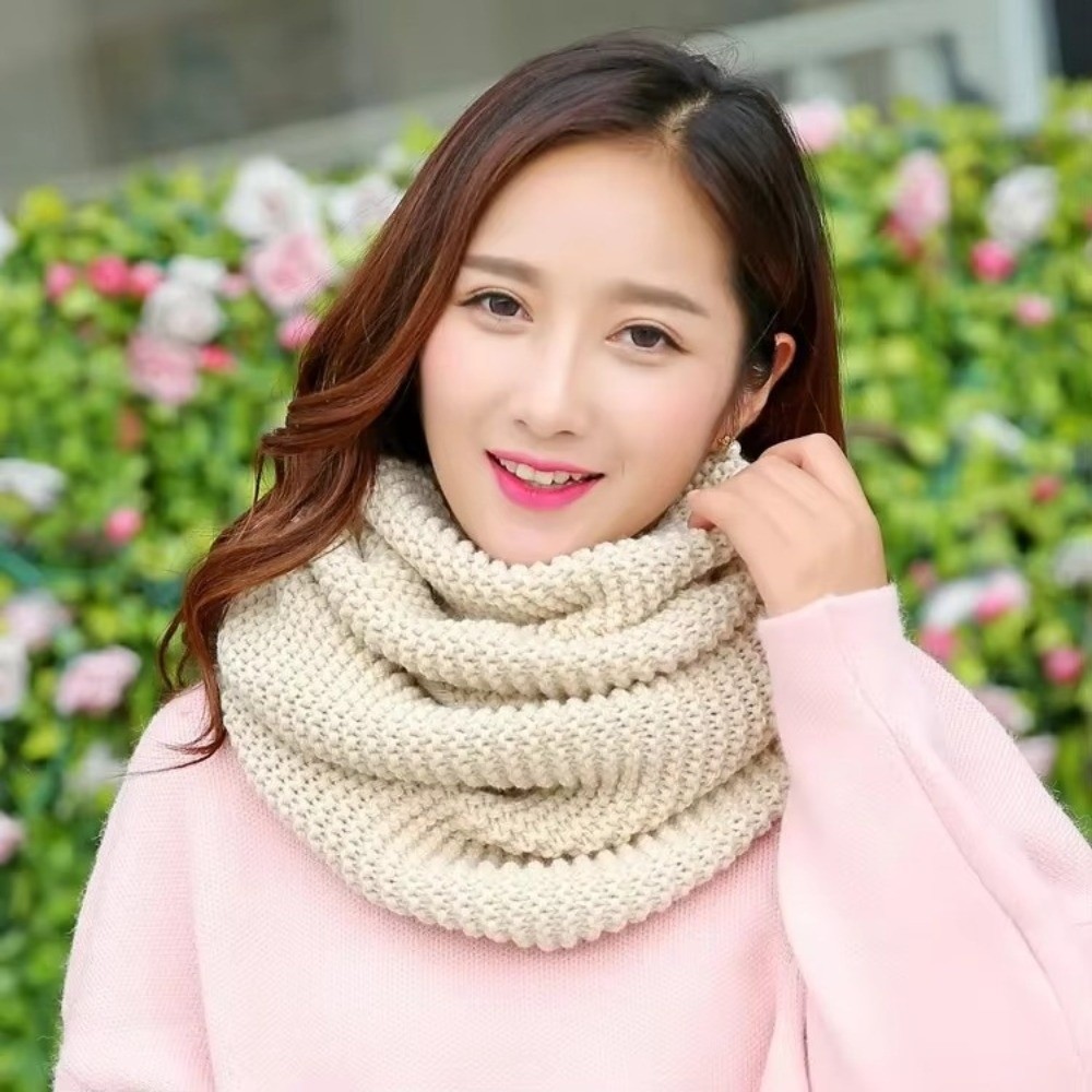 Warm Solid Color Infinity Loop - Infinity Scarf Knit 评论和价格