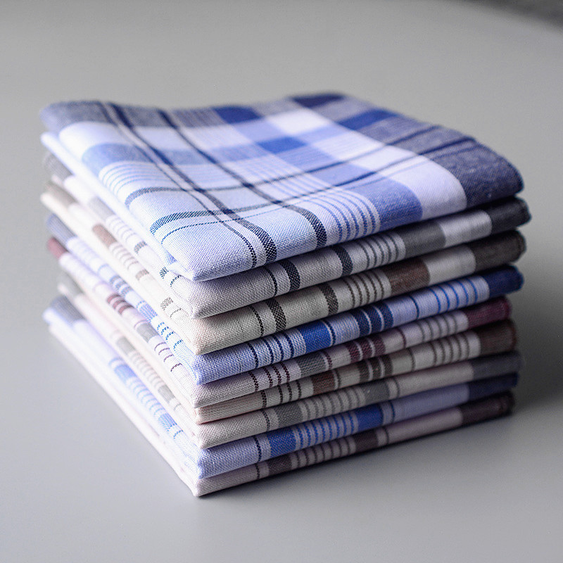 100% Cotton Handkerchief Plaid - Handkerchief Cotton Men 评论和价格