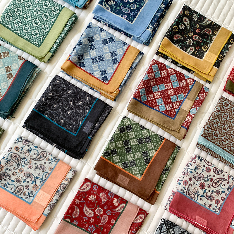 Cotton Feeling Kerchief Scarf  - Bandana Cotton 评论和价格