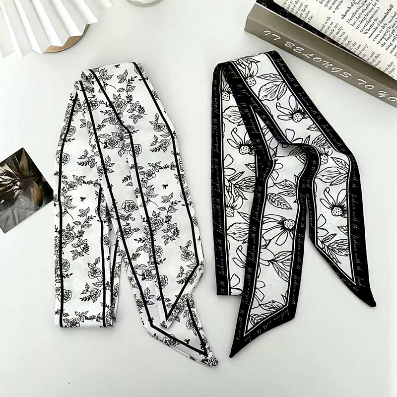 Luxury Fashion Woman Skinny Si - Ascot Neck Scarf 评论和价格