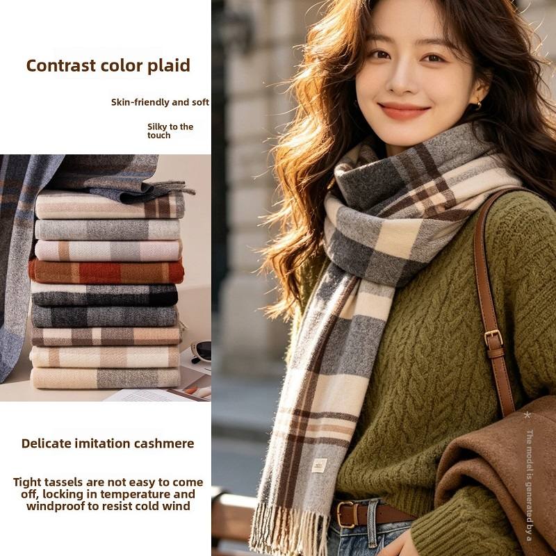 neck scarf thickened heathered - Infinity Scarf Knit 评论和价格